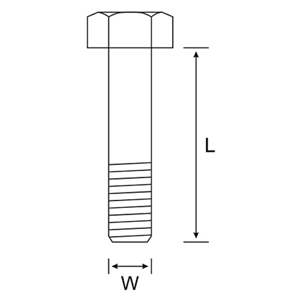 BOLT&NUT MS GALV 4.8 DIN 8X35