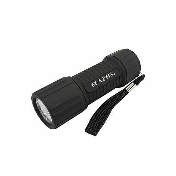 TORCH RUBBER 9 LED AAA FLASH