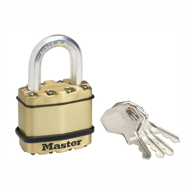 PADLOCK LAM BRASS 45MM M/LOCK