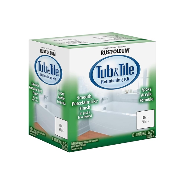 TUB TILE KIT GLOSS WHITE RUST-OLEUM
