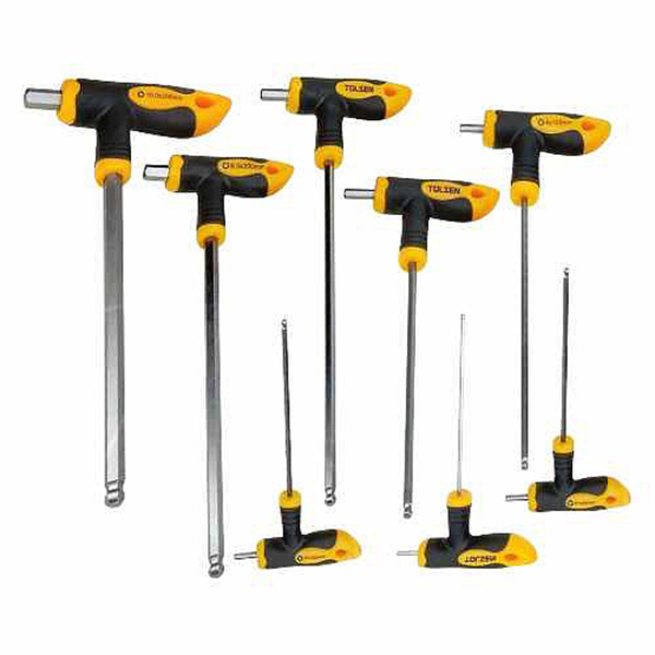 A/SET T-HANDLE HEX 8PCE TOLSEN