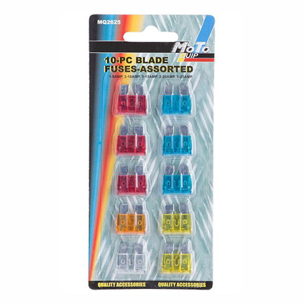 ASSORTED CAR FUSE 10PC