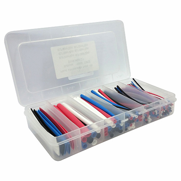 ASSORTED HEAT SHRINK COL 170PC