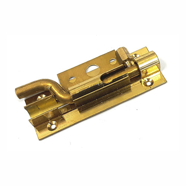 BARREL BOLT NECKED 75MM BRASS