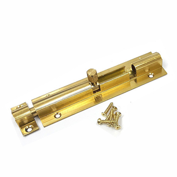 BARREL BOLT STRAIGHT 150MM BRASS