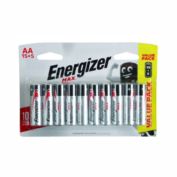 BATTERY AA 20P ENERGIZER