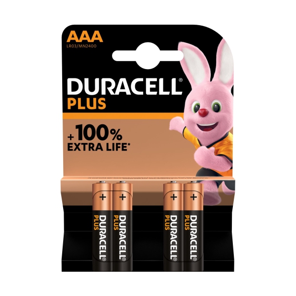 BATTERY AAA 4PC DURACELL