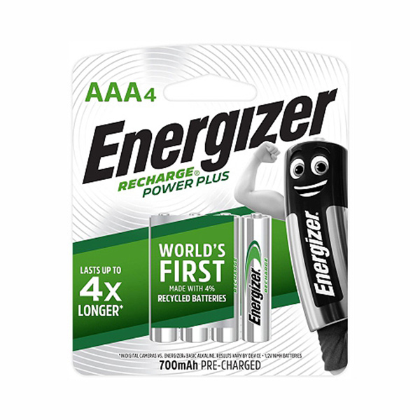 BATTERY RE-CH AAA 4P ENERGIZER