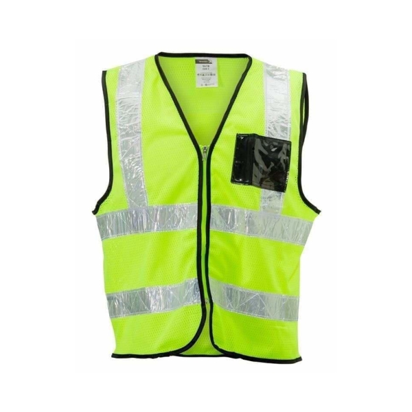 LIME WAISTCOAT ZIP REF XX-LGE