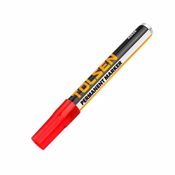 PERM MARKING PEN RED TOLSEN