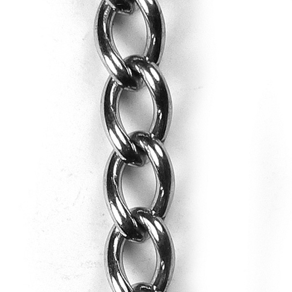 TWIST LINK CHAIN N/P 3mm