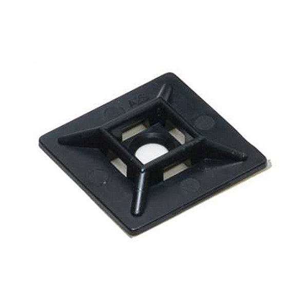 CABLE TIE MNT SQ 19X19 4PC BLK