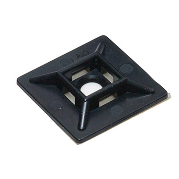 CABLE TIE MNT SQ 28X28 100PC BLK