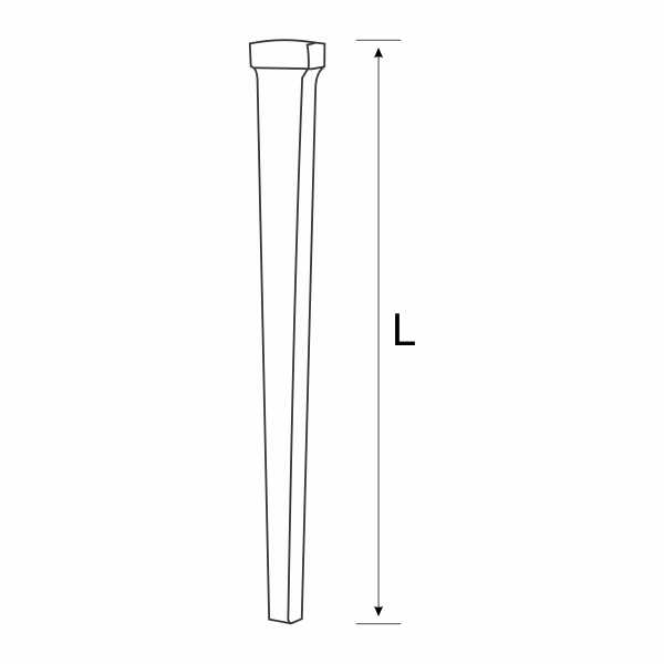 STEEL CUT NAIL 65MM P/KG