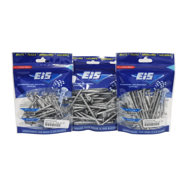 DECK SCREW PZ GALV 8X60 100PC