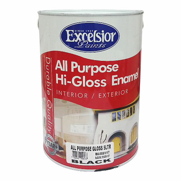 ALL PURP H/G ENA BLK 5L EXCELSIOR