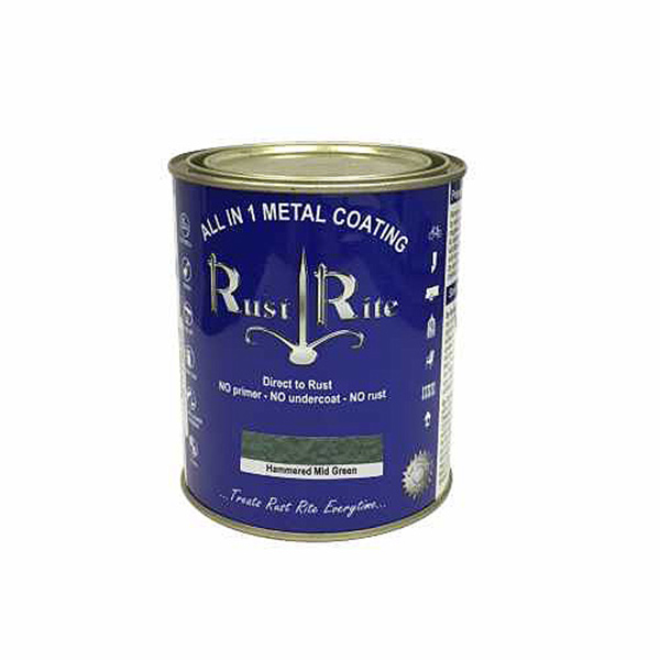 RUSTRITE HAMMERED MID GREEN 1LT