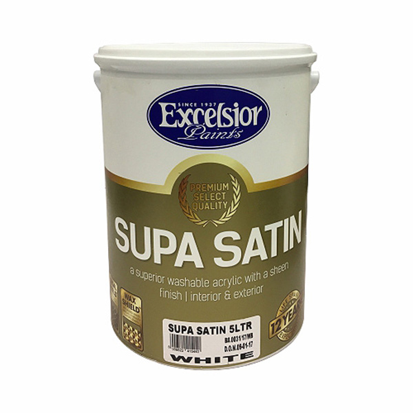 EXCELSIOR SATIN ACRYLIC WH 5LT