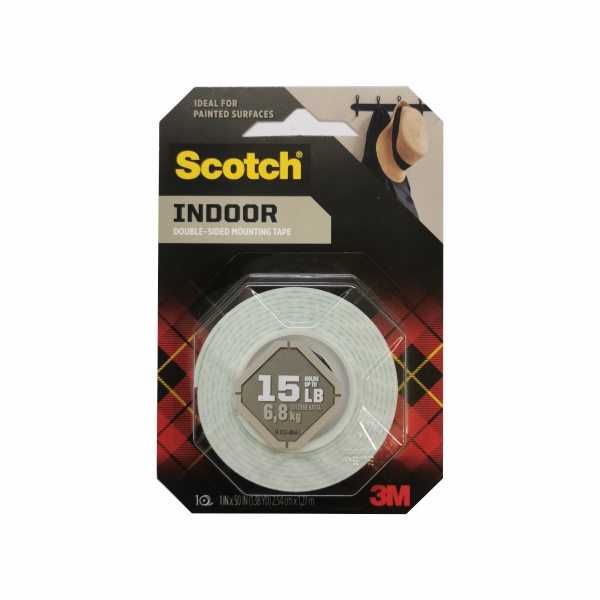 D/SIDED TAPE 2.5 X 1.2M INDOOR 3M
