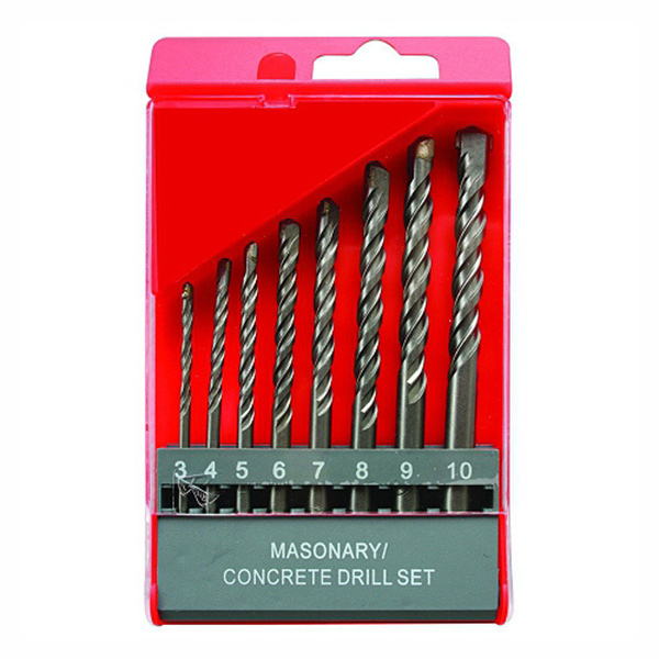 DRILL SET MASONARY 3-10MM 8P JAV