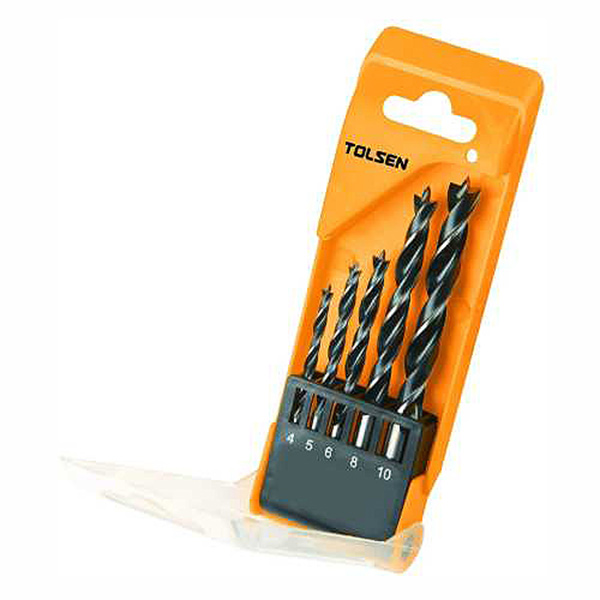 DRILL SET WOOD 5PC TOLSEN