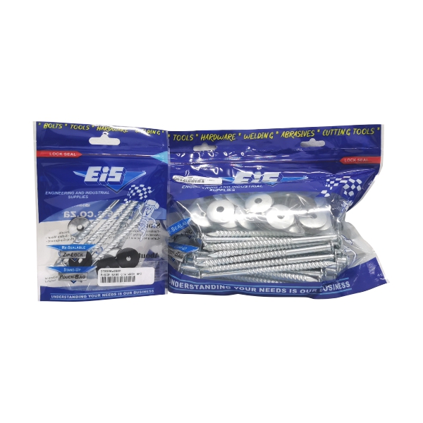 ROOF SCREW 5X120 C/W WASH 25PC