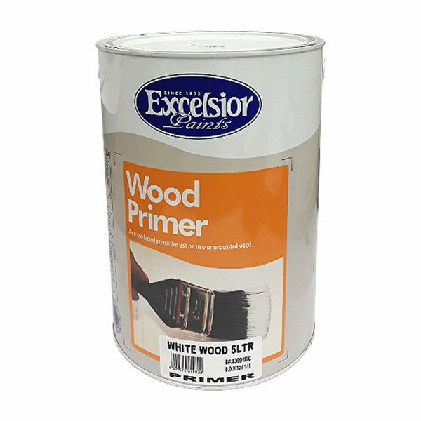 PRIMER WOOD WHITE 5LT EXCELSIOR