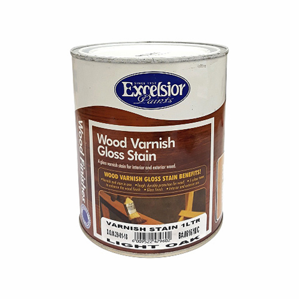 VARNISH WOOD L/OAK 1LT EXCELSIOR