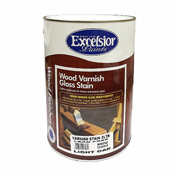 VARNISH WOOD L/OAK 5LT EXCELSIOR