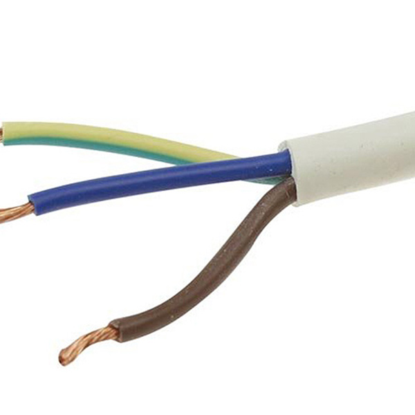 FLEX CABLE 3C 2.5MM WHITE P/MT