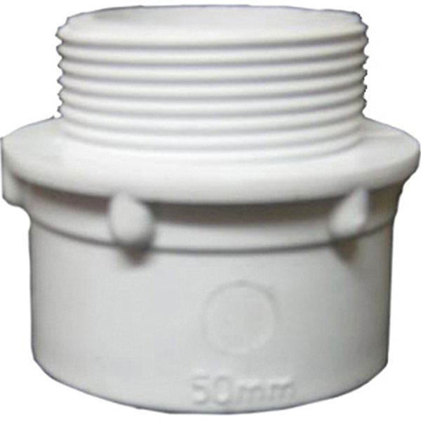 50mm X1.5 PVC SV MALE ADAPT BSP