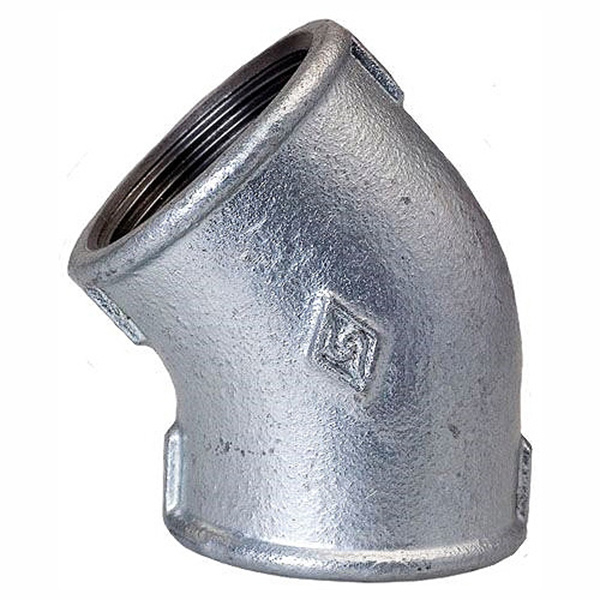 ELBOW 45DEG D/F 1 GALV