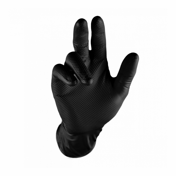 GLOVE GRIPPAZ 50PCE BLACK LARGE