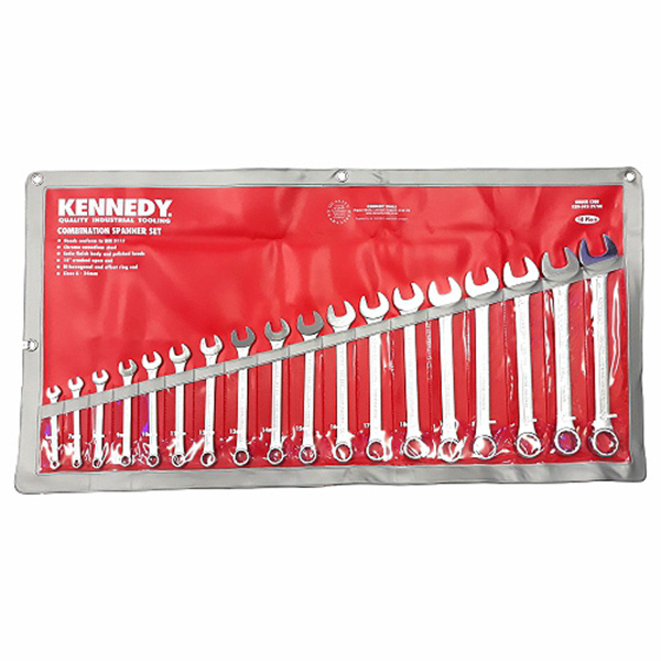 SPANNER SET COMB 06-24 18PC KENNEDY