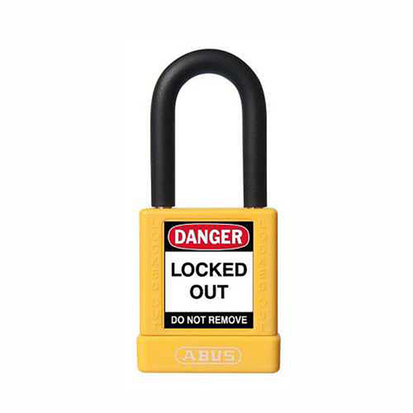 PADLOCK SAFETY 40MM YEL ABUS
