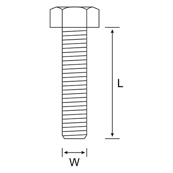 SET HOT DIP 8.8 DIN 12 X 40