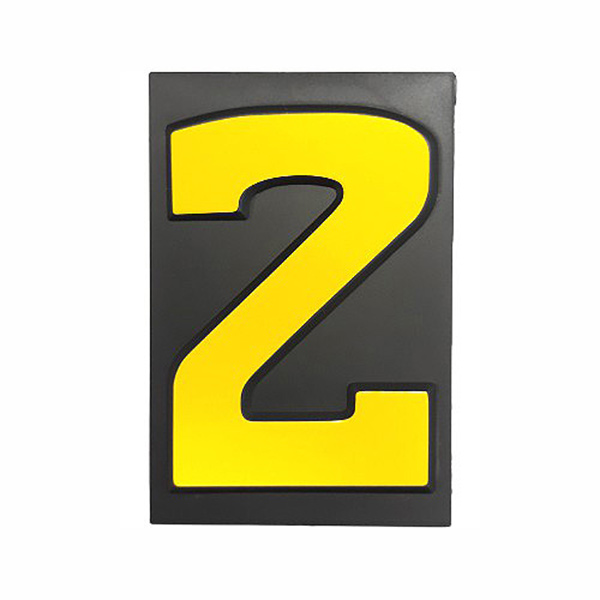 PLASTIC NUMBER LGE NO: 2