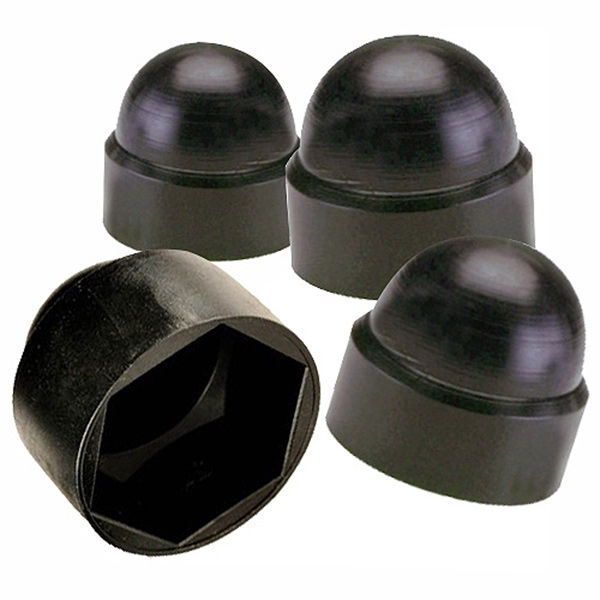 NUT COVER BLACK M08 4PC PP