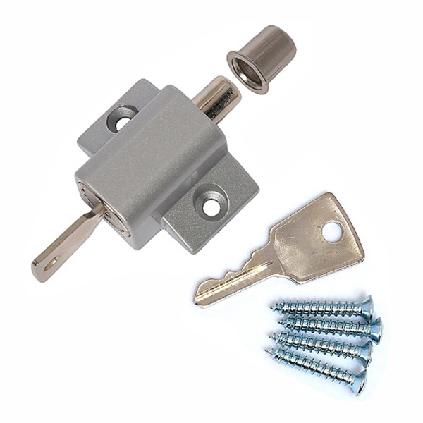 BBL PATIO PUSH LOCK SILVER
