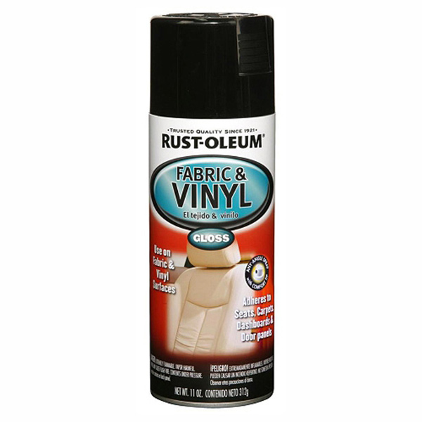 S/PAINT FABRIC & VINYL BLK RUST-OLEUM