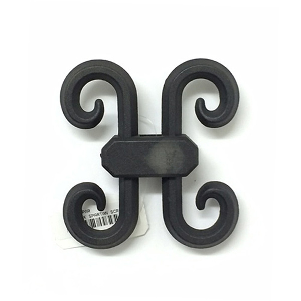 PLASTIC BLACK SPARTAN SCROLL (REF3)