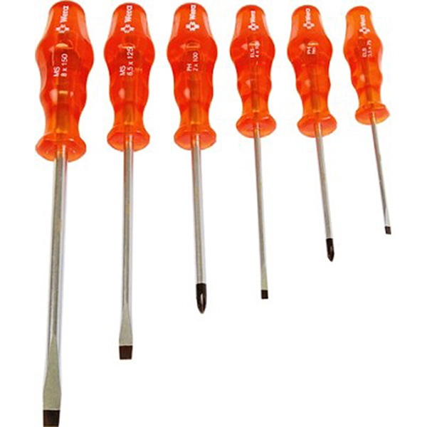 S/DRIVER SET 6PC WERA ORANGE