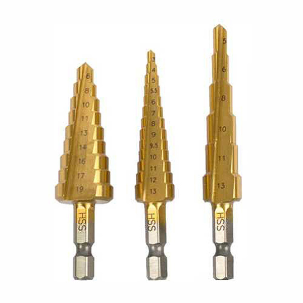 STEP DRILL SET 3PC TORK CRAFT