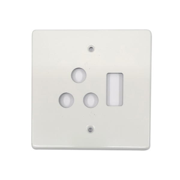 C/TREE SGL SOCKET COV PLATE 4X4