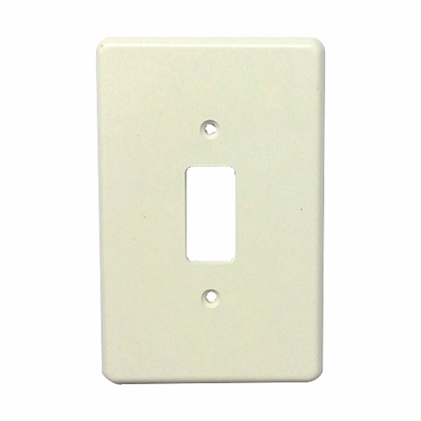 SWITCH COVER PLATE 1W STEEL C/TREE