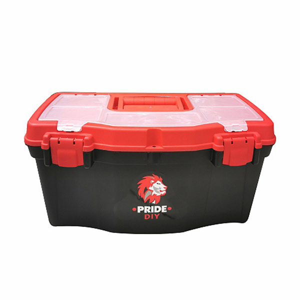TOOLBOX PLASTIC BLACK 50CM PRIDE