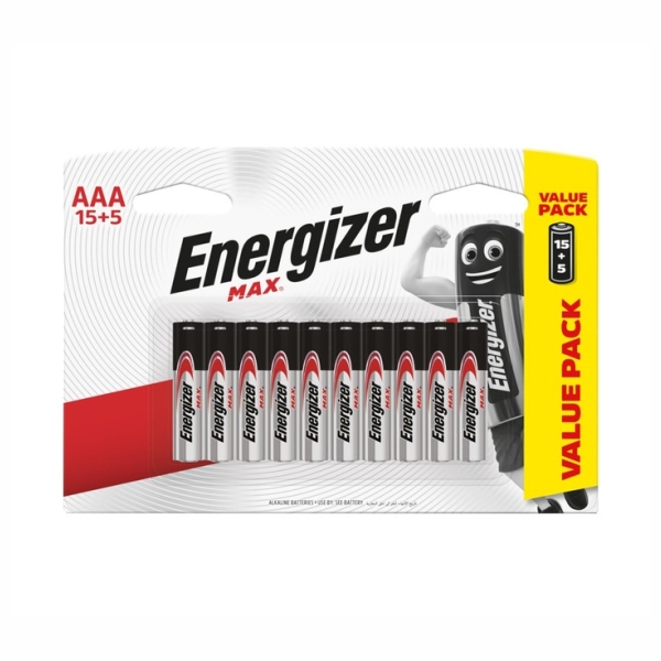 BATTERY AAA 20P ENERGIZER