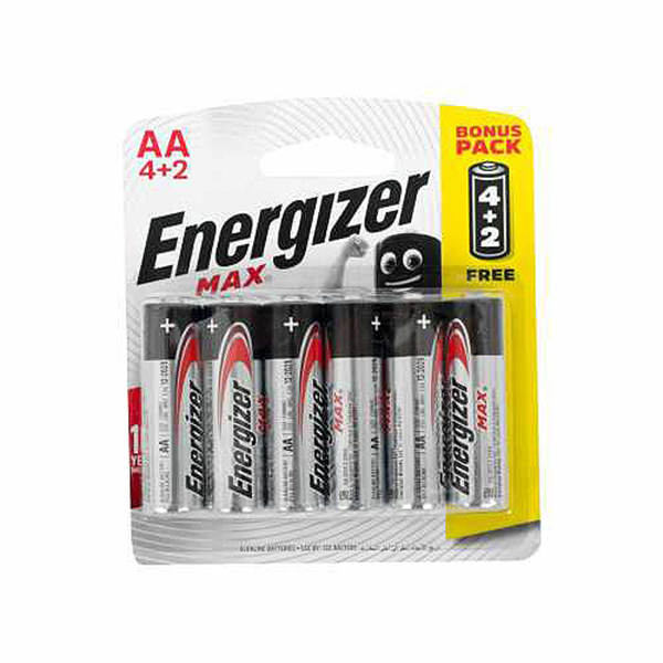 BATTERY AA 6PC ENERGIZER