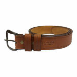 BELT LEATHER SIZE 44 TAN