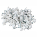 CABLE CLIPS 5-6MM FLAT 25PC